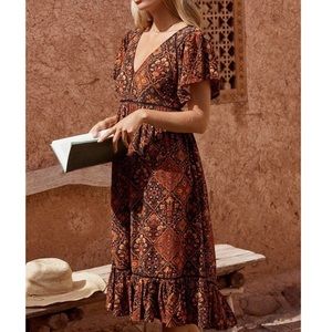 Arnhem Zephyr Pepper Marrakesh Paisley Midi Sundress